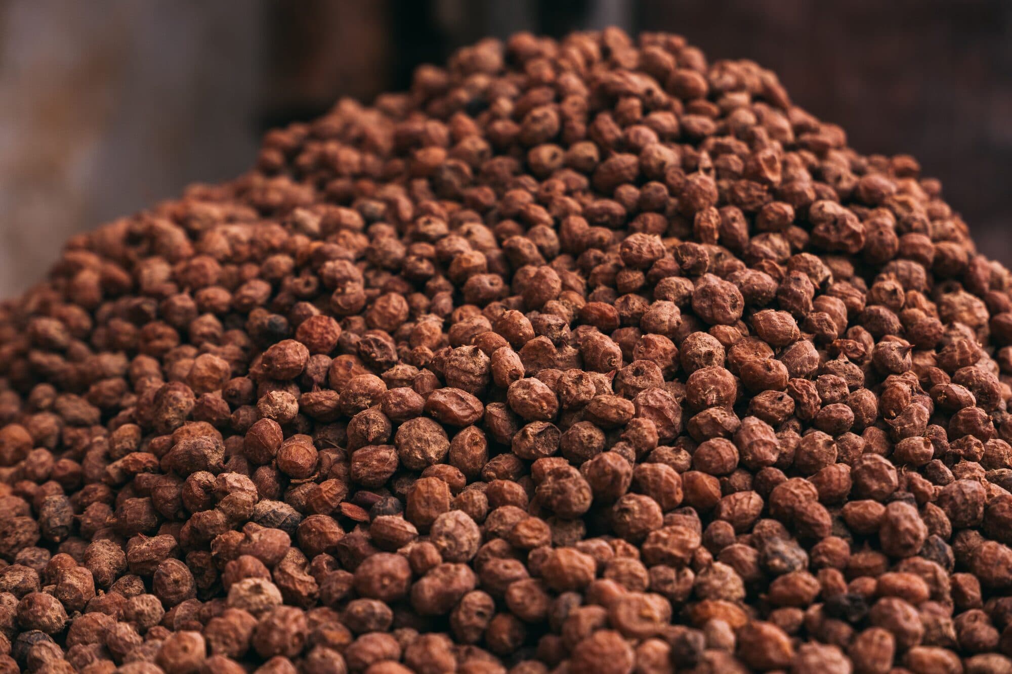 A heap of dried tiger nuts